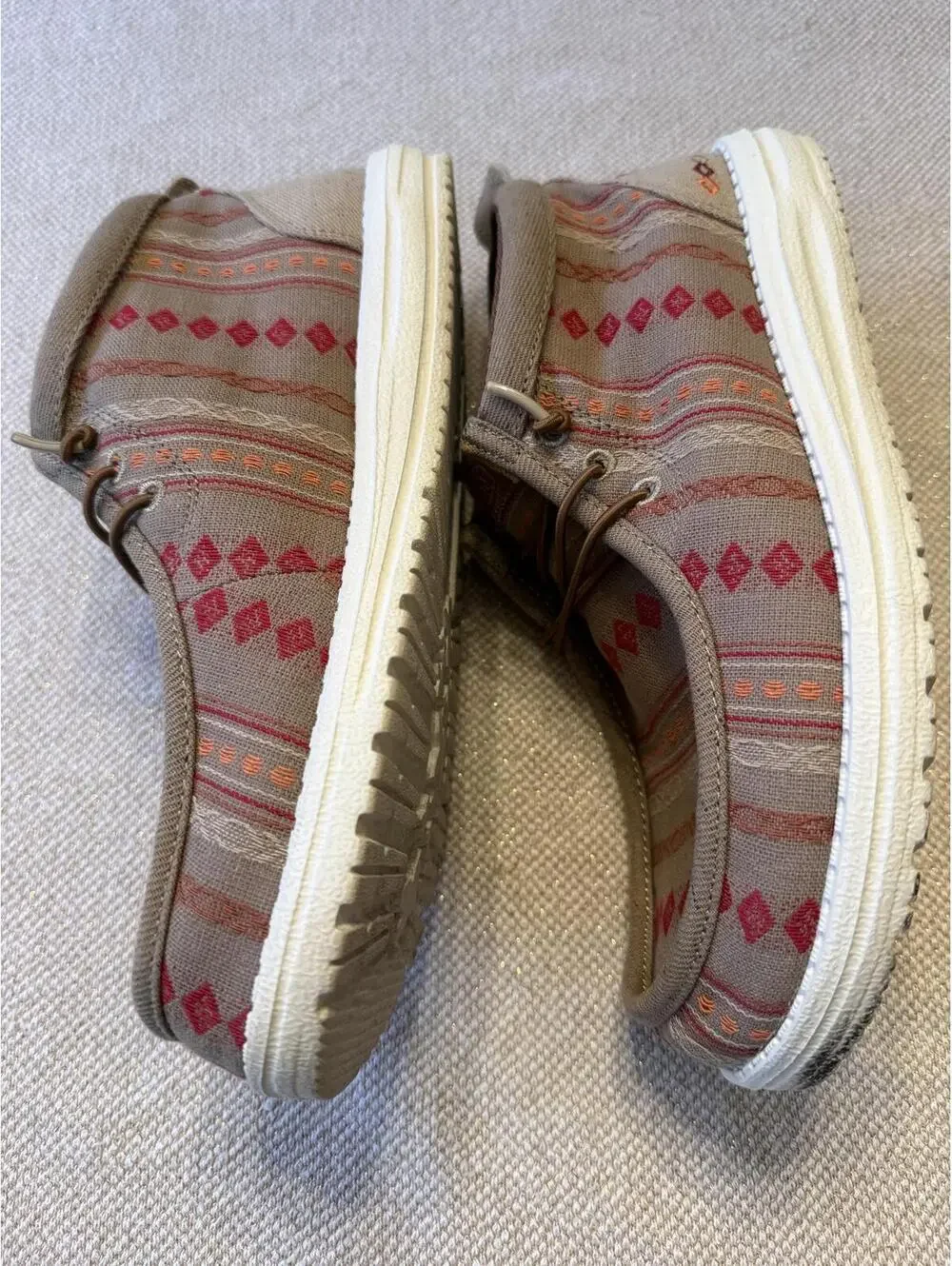 Dude Shoes Casual Patterned Canvas Sneakers